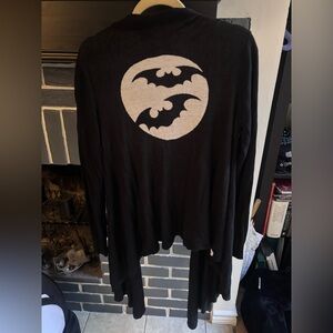 Sourpuss Black  Cardigan with Bat Design